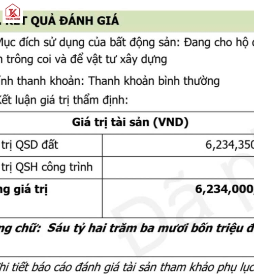 Đất diện tích 5x20 khu phân lô - Bank định giá 6.3 tỷ, chủ bán chỉ 5,8 tỷ